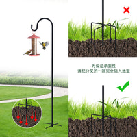 Shepherd Hook Outdoor Garden Stake for Bird Feeders, Lanterns, and Wedding Decor