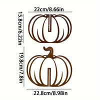 Pumpkin Wind Chime Outdoor Garden Decor Hollow Metal Wind Vane