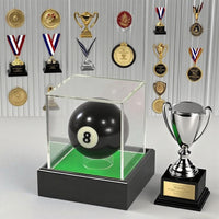 Acrylic Display Case for Golf, Billiard, and Baseball Balls with Thick Base