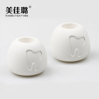 Diatomaceous Earth Toothbrush Holder for Bathroom Countertop, Absorbent and Quick-Drying