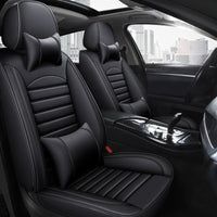 Universal Full-Surround Faux Leather Car Seat Covers with Ice Silk for All Seasons
