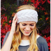 Women's Winter Warm Knitted Headband with Ear Protection, Solid Color Wide-Brimmed Hair Accessory