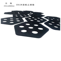 12-Piece Hexagonal Hollow EVA Surfboard Traction Pad with 3M Adhesive
