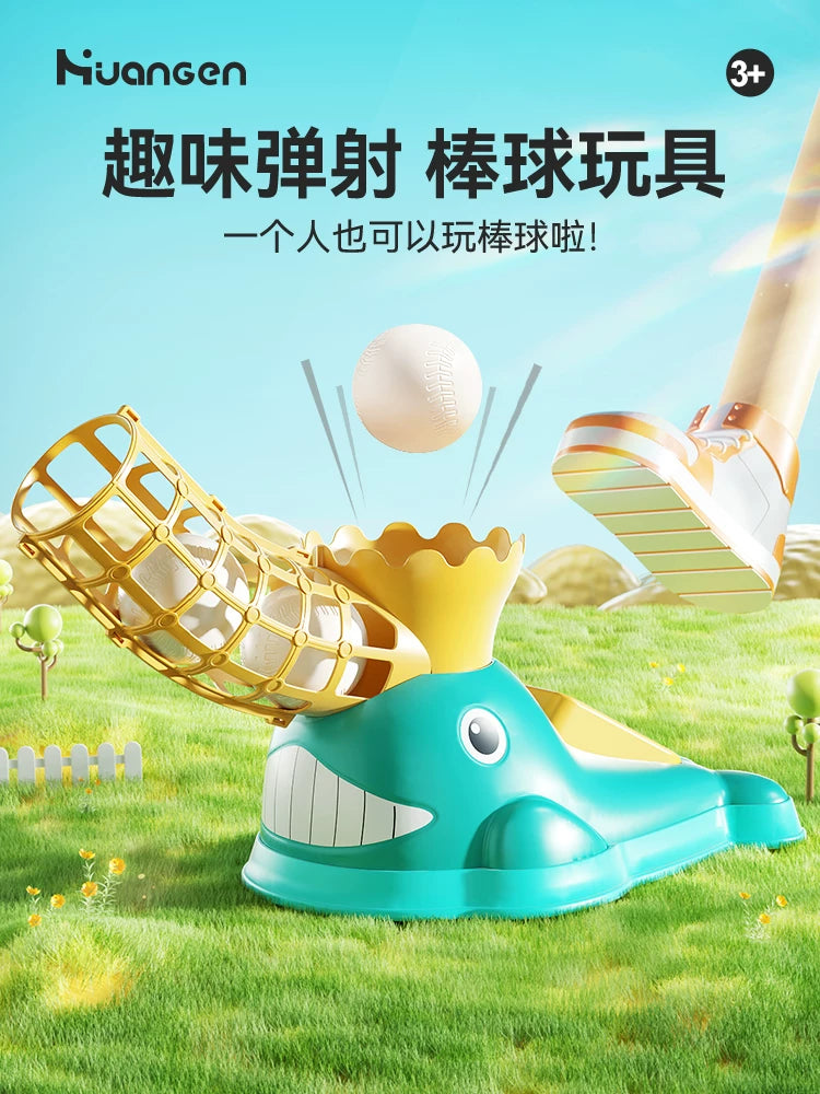Kids' Whale Baseball Training Set - Indoor/Outdoor Sensory Play & Exercise Toy