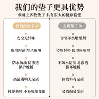 New Chinese Style PVC Chair Mat for Study and Office, Non-Slip, Waterproof, Wear-Resistant Floor Protector