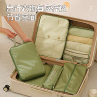 Travel Compression Packing Cubes Set for Clothes and Toiletries, Waterproof Large Capacity Organizer Bags