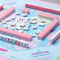 Floral Mahjong Table Mat Thickened Silent Waterproof Wear-Resistant Card Game Pad