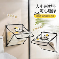 Cartoon Transparent Wall-Mounted Storage Bag for Bathroom Clothes