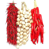 Artificial Corn Chili Garlic Peanut Vegetable Fruit String Decor for Restaurants & Farmhouses