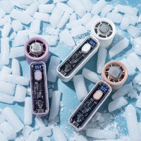 2026 High-Speed Handheld Mini Fan with USB, Strong Airflow, Quiet Digital Display, Portable Cooling Fan