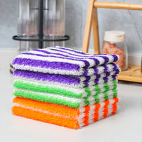 Bamboo Fiber Dishcloths Non-Stick Oil Double-Layer Cleaning Cloth for Kitchen