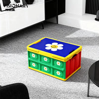 Car Trunk Organizer Box, Foldable Storage Bin for Vehicle, Camping and Outdoor Use