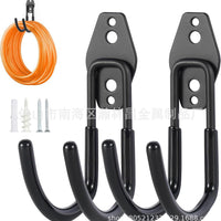 Heavy-Duty Wall-Mounted Garden Hose Holder for Garage & Yard - 2 Pack