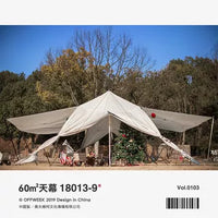 Large Outdoor Waterproof Sunshade Canopy for Camping and Beach