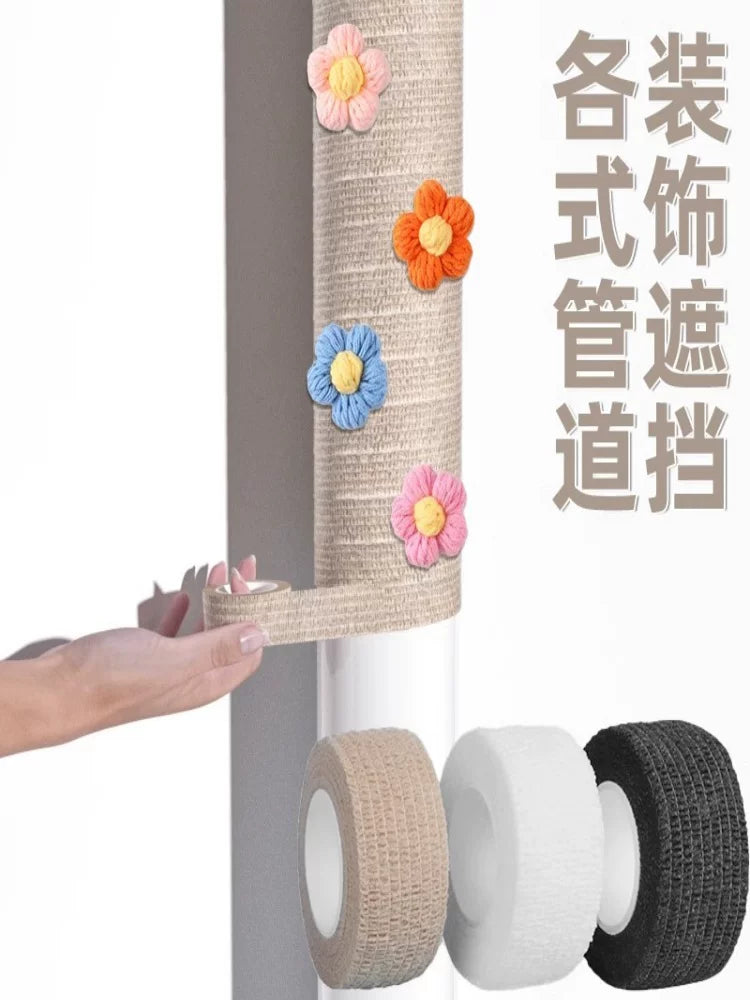 Self-Adhesive Pipe Wrap Tape for Water and Fire Pipes - Decorative & Protective