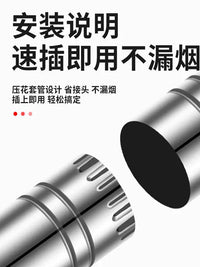 Stove Flue Pipe Elbow and Tee Connector for Wood Burning Stoves