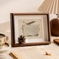 Wooden Shadow Box Picture Frame for DIY Crafts, Plant Specimens, and Artwork Display