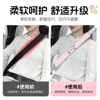 Plush Car Seat Belt Shoulder Pads - 2 Pack, Anti-Chafe & Neck Protection