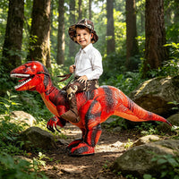 Inflatable Dinosaur Rider Costume for Halloween & Cosplay