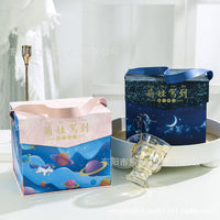 Baby Shower Gift Box with Handle, Birthday Party Favor Packaging, Candy Box