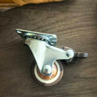 1.5-inch Heavy-Duty Silent Flat Brake Caster Wheels for Furniture