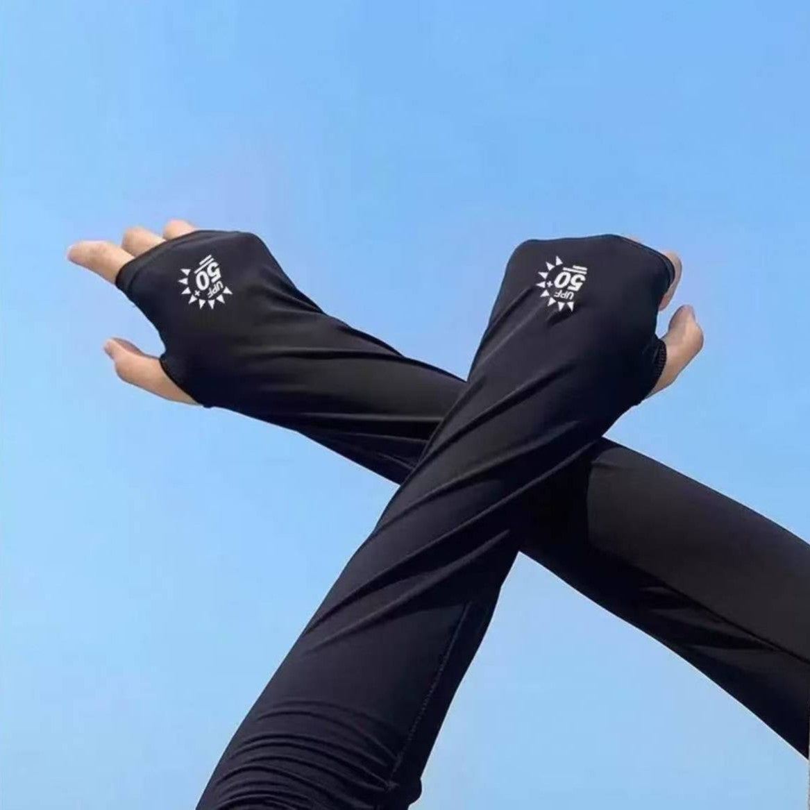 Unisex UV Protection Cooling Arm Sleeves for Outdoor Activities