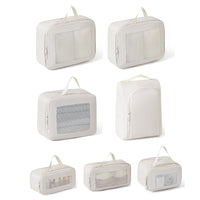 Travel Compression Packing Cubes Set Waterproof Large Capacity Clothes Organizer Luggage Storage Bags
