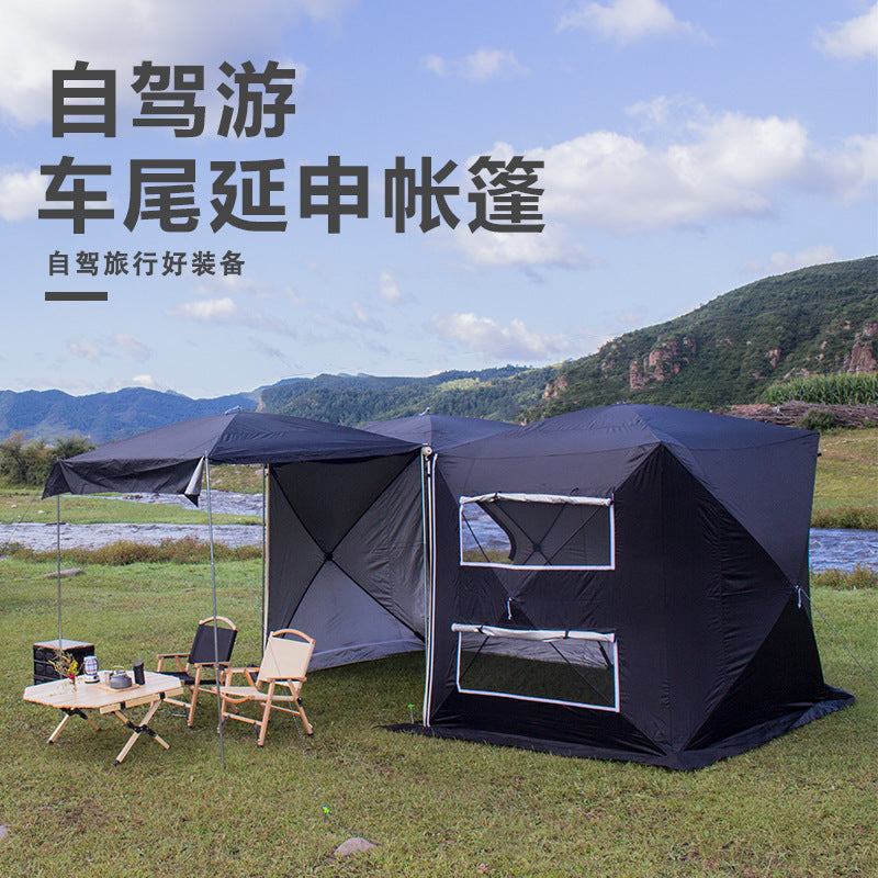 Car Tailgate Tent for Camping and Road Trips, Multi-functional Side Awning, Easy Setup