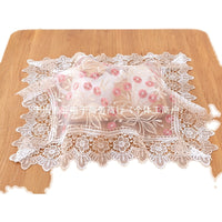 Lace Embroidered Appliance Dust Cover for Rice Cooker, Air Fryer, Nightstand, Tea Table
