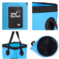 Portable PVC Folding Bucket for Outdoor Camping Fishing Car Washing Water Storage
