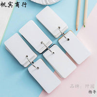 Ring Binder English Word Notebook Pocket Portable Vocabulary Flashcard Blank Loose-Leaf Memo Pad