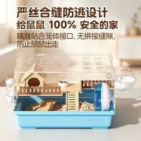Acrylic Hamster Cage Large Transparent Luxury Villa with Accessories