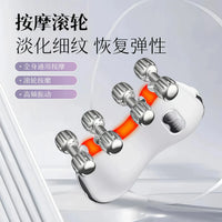 5-Color Light 3D Roller Hot Compress Massager for Face, Neck, Arms, and Legs