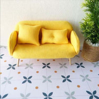 Dollhouse Miniature Self-Adhesive Wallpaper Background Stickers for 1:12 and 1:8 Scale