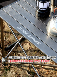 Bulin GuideSeries Outdoor Camping Table with Anodized Aluminum Alloy Lift and Foldable Design