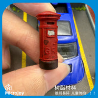 1/64 Scale Retro Mailbox Model for Diorama and Micro Landscape Decoration