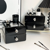 Desktop Drawer-Type Cosmetic Organizer with Storage Box for Office and Home
