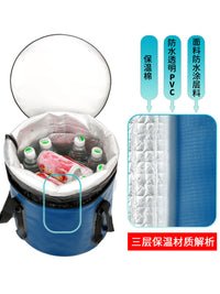 Large Capacity Insulated Food Delivery Bag, Thickened Waterproof Cooler for Hot and Cold Food