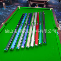 Aluminum Alloy Billiard Cue Case, Single Snooker Cue Stick Holder with Chalk Compartment, Double Groove Cue Box