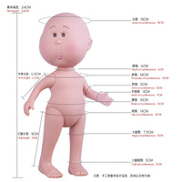 24CM Waldorf Handmade DIY Doll Set - Mia Potato Doll with Various Hair Colors and Skin Tones