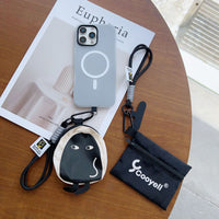 Creative Cartoon Mini Coin Purse Keychain with Phone Lanyard