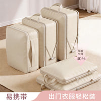7-Piece Travel Luggage Organizer Set for Clothes, Underwear, and Toiletries - Portable Compression Packing Cubes