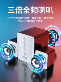 SAIDA 2.1 Channel USB Desktop Computer Speakers with Subwoofer for Home and Laptop