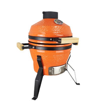 KIMSTONE Ceramic BBQ Grill for Camping, Parties, and Patio Use - Small Chicken Roaster