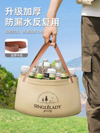 Folding Portable Basin, Large Disposable Travel Camping Bucket, Laundry and Foot Soaking Bag, Vegetable Washing Basin