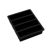 Food Grade Silicone Ice Cube Tray with Lid, Large Capacity Square Ice Mold for Home Use, Long Strip Ice Maker