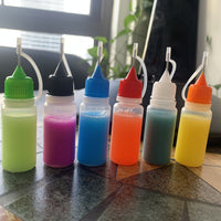 10ml PE Squeeze Dropper Bottles with Needle Tip for E-liquid, Ink, Glue, and Lubricants