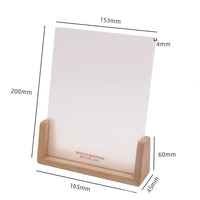 Personalized UV Printed Acrylic Photo Night Light with Wooden Base, Dimmable LED Desk Lamp for Ambiance and Gifting