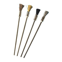 Rotary Tool Wire Brush Set, Extended Copper, Steel, Horsehair, Boar Bristle Polishing Brushes for Grinding and Cleaning