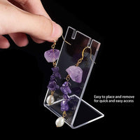 L-Shaped Acrylic Earring Display Stand for Retail Stores